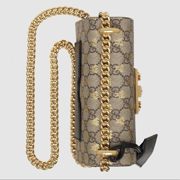 Gucci Padlock GG Bees Shoulder Bag - Picture 6 of 7